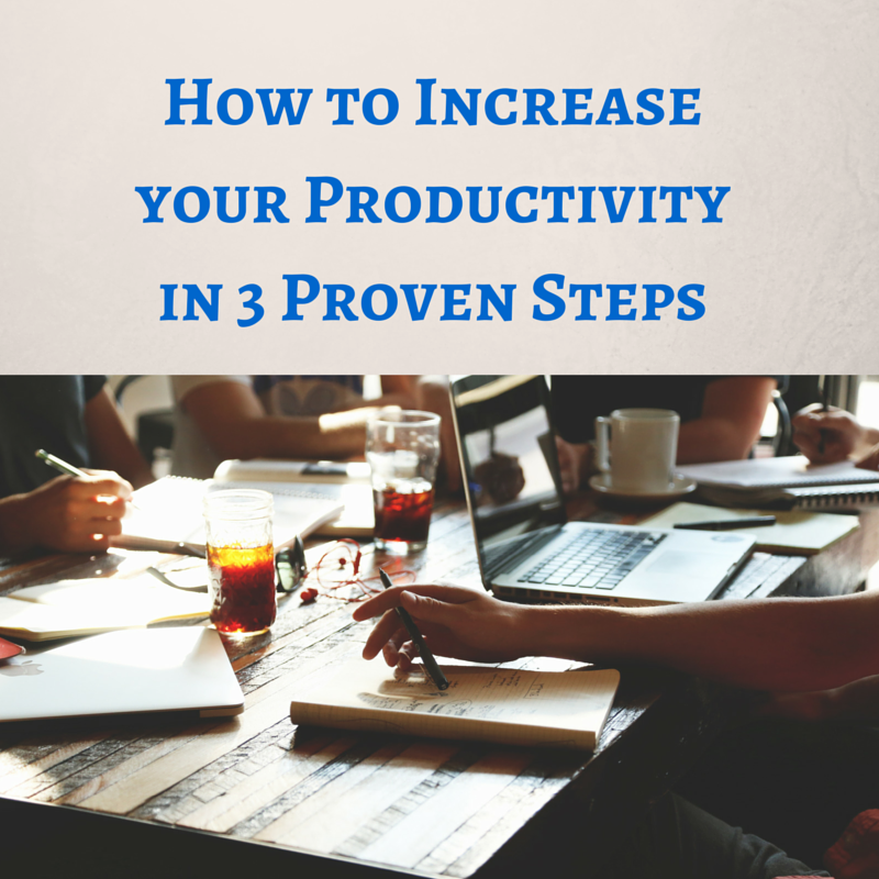 How to Increase your Productivity in 3 Proven Steps