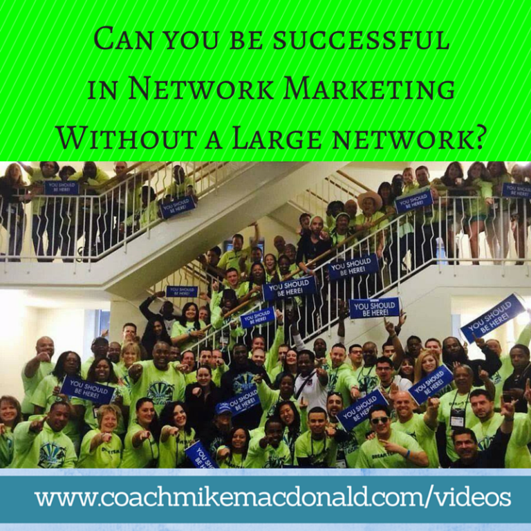 Can you create network marketing success without a large network?