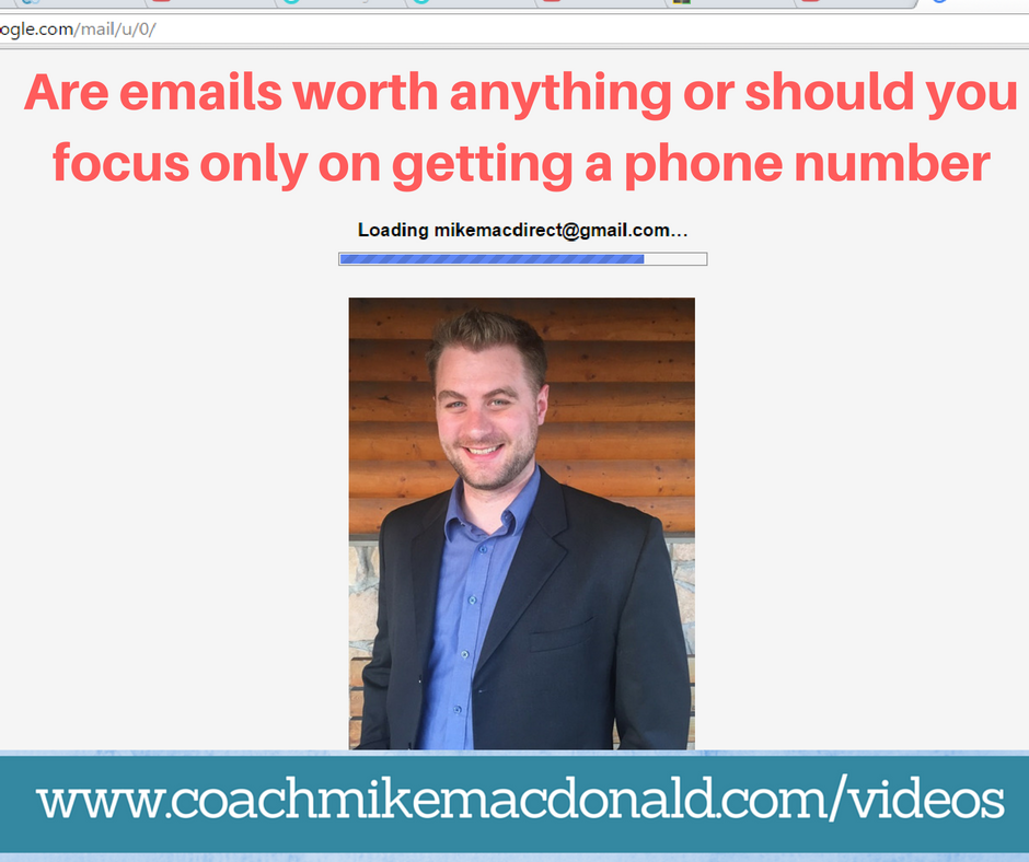 Are emails worth anything or should you focus only on getting a phone number. email marketing, email marketing tips, online marketing