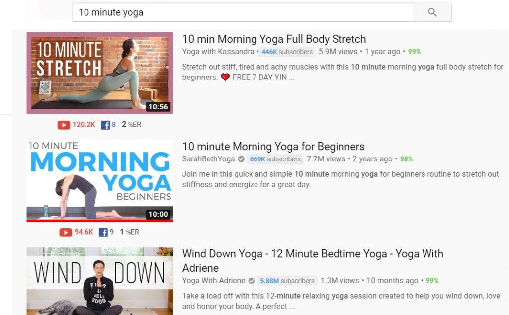 10 min yoga, yoga business online, how to build a yoga business on youtube, youtube yoga business, 