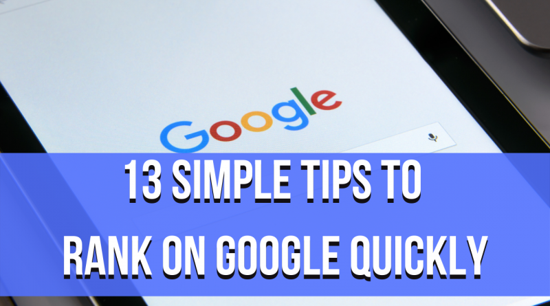 How to improve Google search ranking qickly (1)