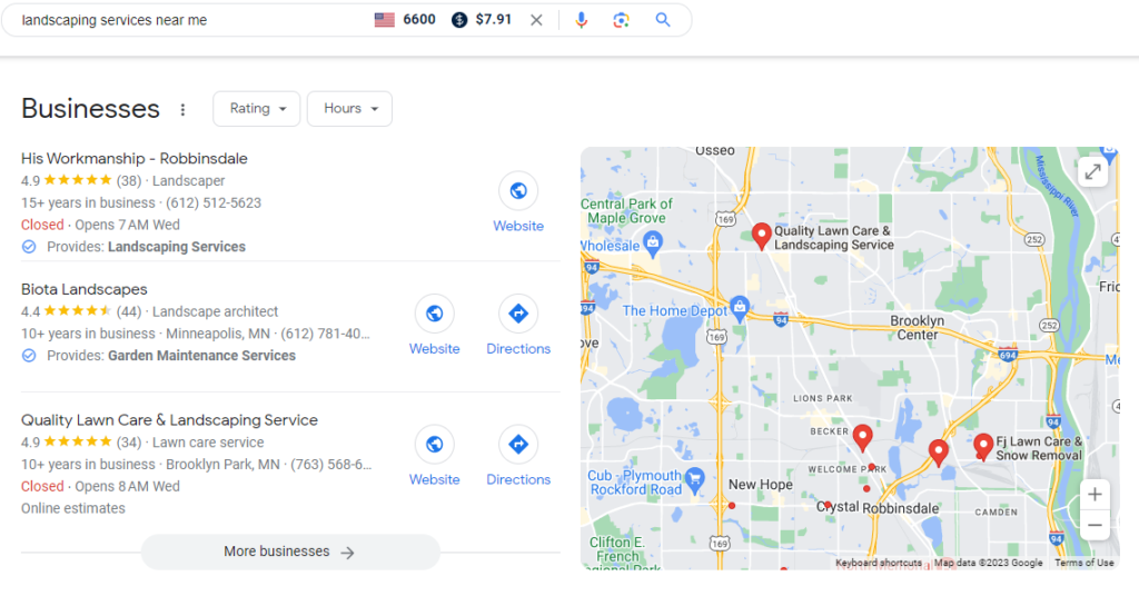 Using a Google Business Page for Local SEO should be included in your Landscaping Marketing Plan
